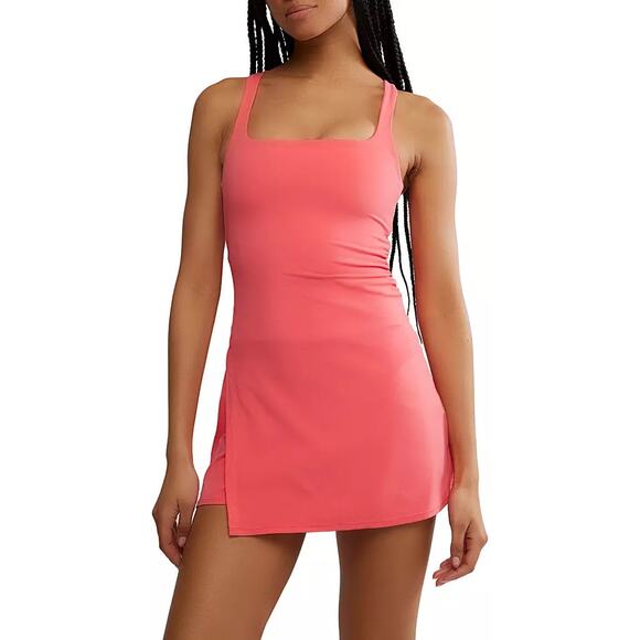 NWT Free People Movement Never Better Dress in Hibiscus, L - Picture 2 of 10